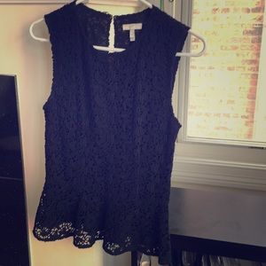 Sleeveless lace top